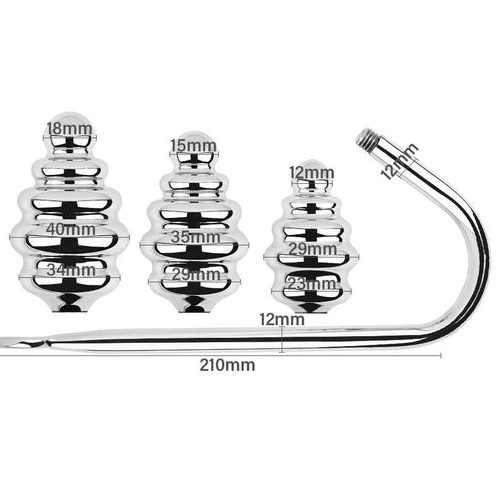 Set Hook GreatBenefit Anal 8826 Screw-in Ribbed 0812